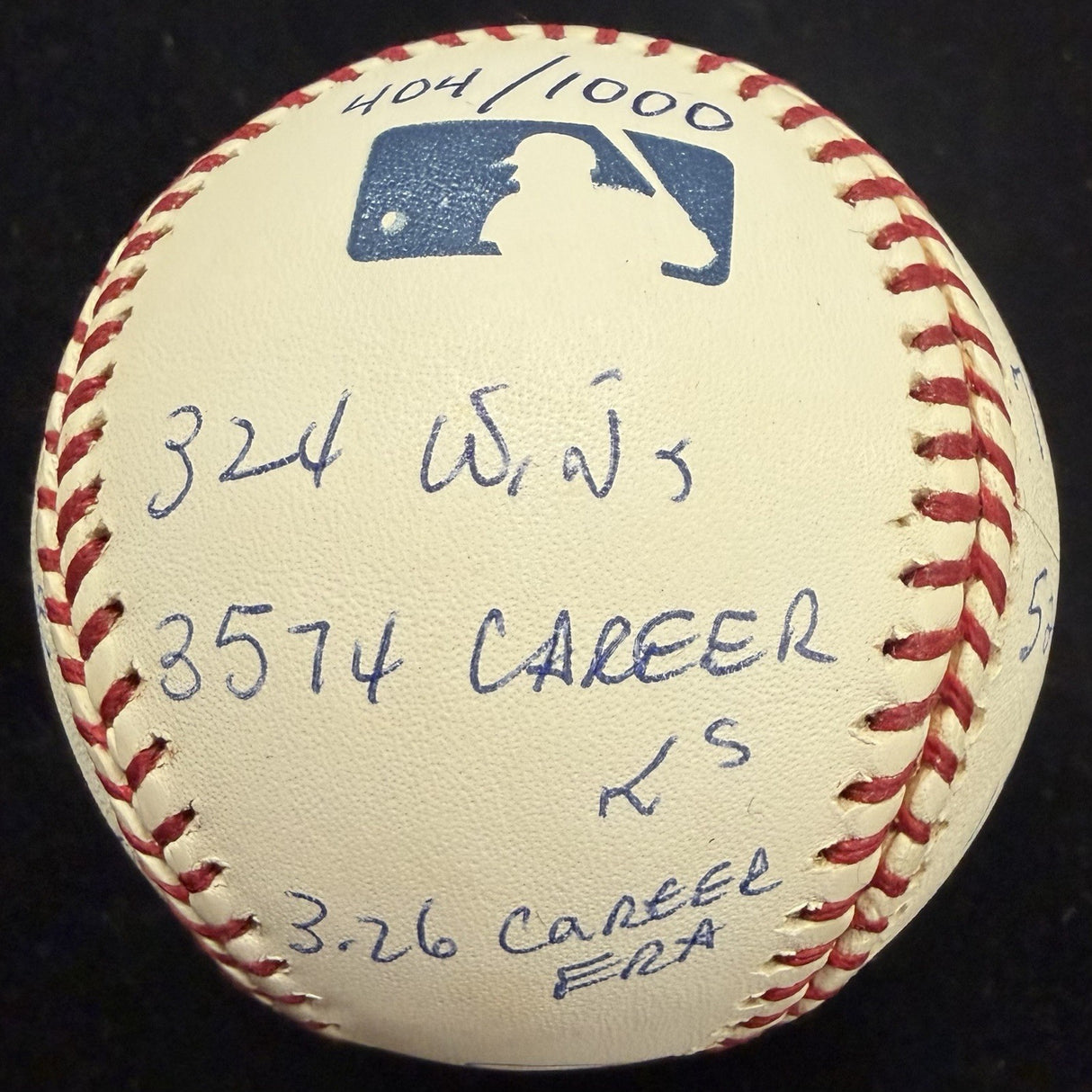 Don Sutton Signed Reggie Jackson Stat Baseball Complete Box Bag Cert