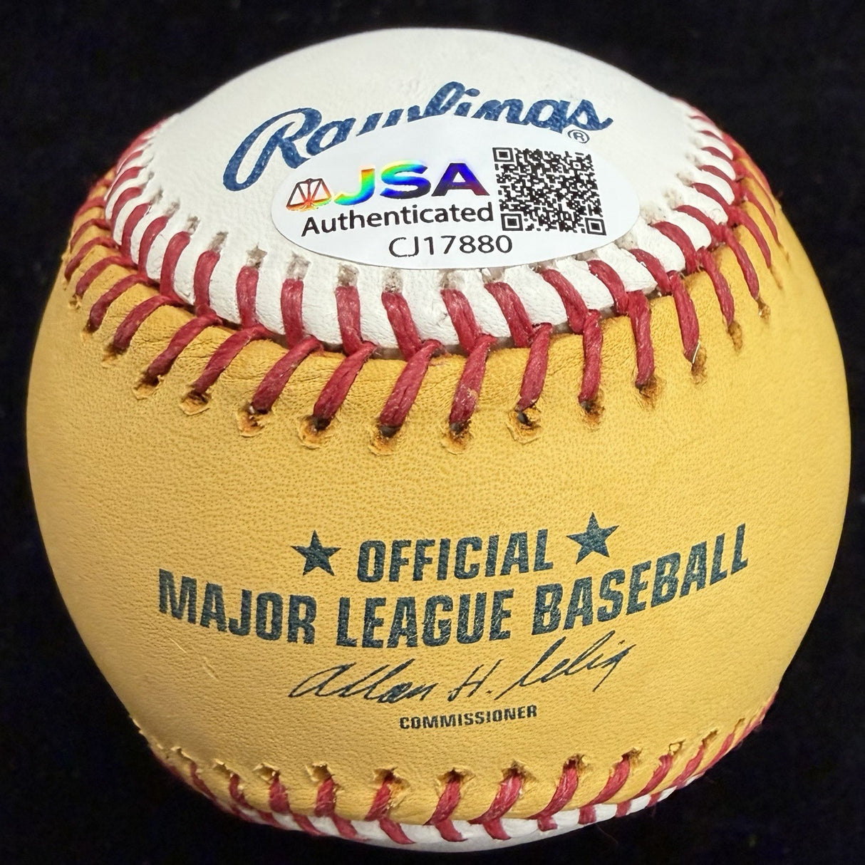 Josh Hamilton 28 Bombs Signed 2008 Home Run Derby Gold Logo Baseball JSA