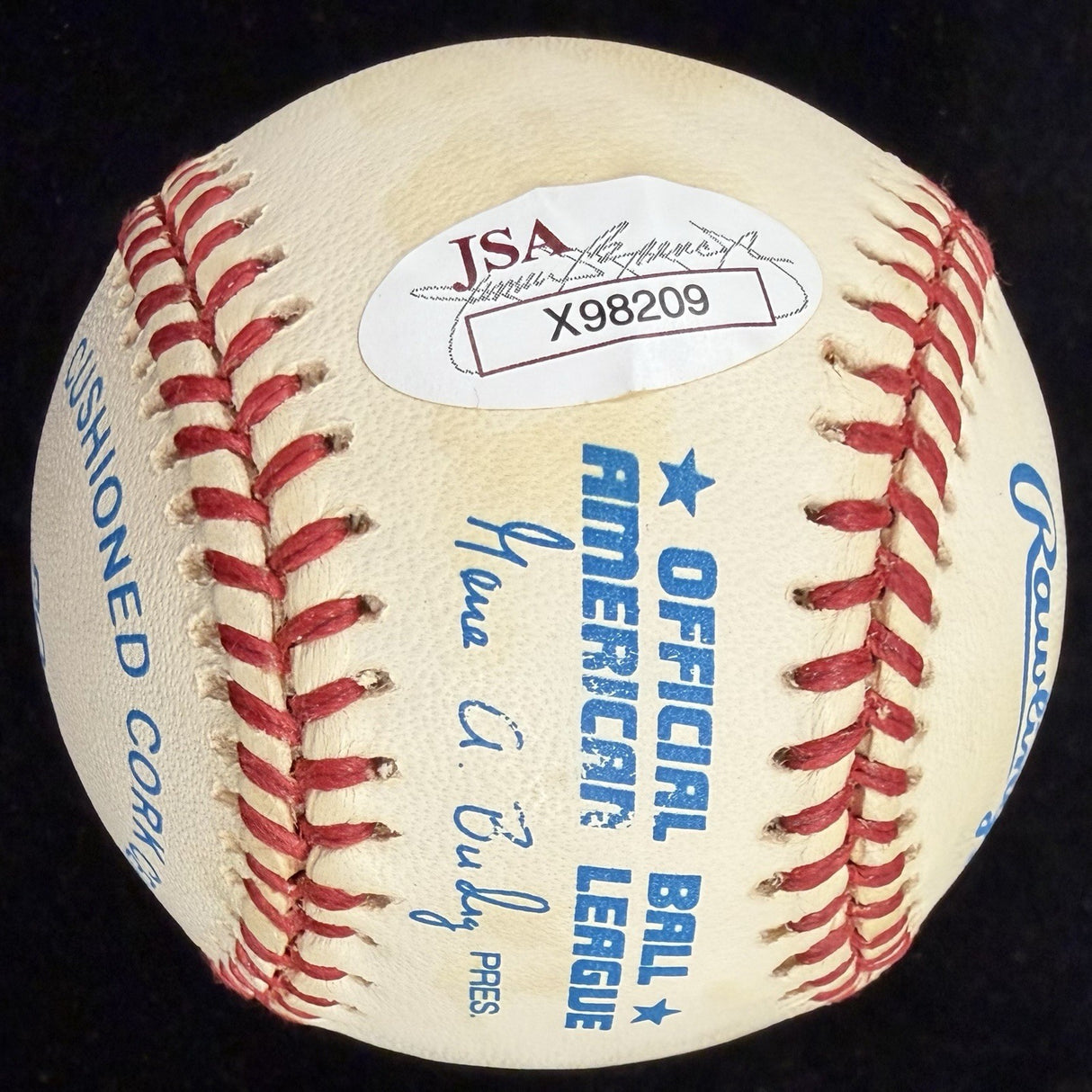 Joe DiMaggio HOF 55 Signed Baseball JSA LOA