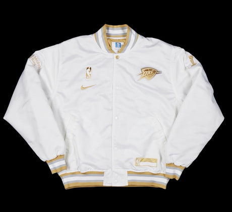 Alex Caruso Game Worn Ring Ceremony Warm Up Jacket Thunder NBA Champs