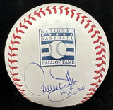Larry Walker HOF 2020 Signed Hall Of Fame Logo Baseball Beckett BAS