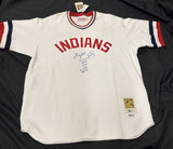 Gaylord Perry HOF 1991 Cy Young AL 72 Signed Authentic Indians M&N Jersey BAS