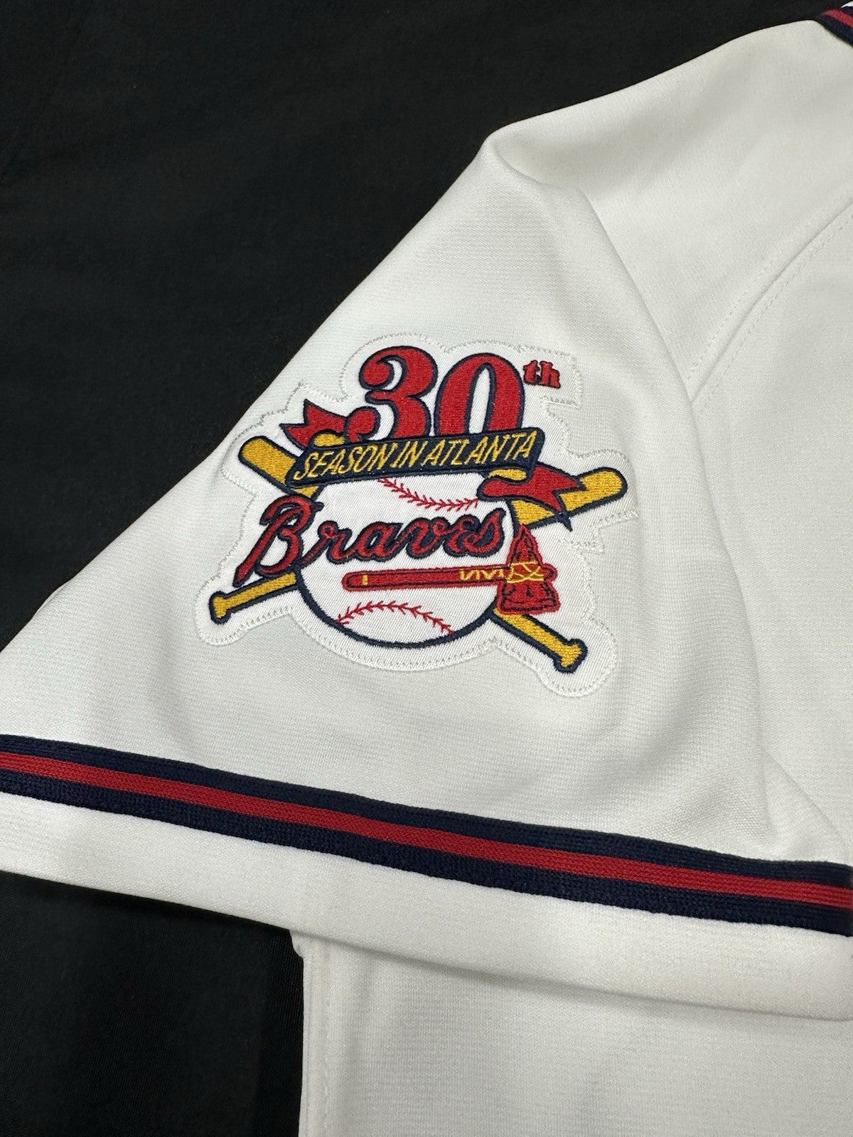 Tom Glavine Stat Signed Authentic Atlanta Braves Mitchell Ness Jersey JSA