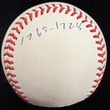 Jim Leyland Full Name HOF 24 Signed Stat Baseball Beckett Witness Holo PSA