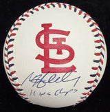 Matt Holliday 11 WS Champs Signed Cardinals Team-Stitch Logo Baseball MLB Holo
