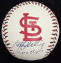 Matt Holliday 11 WS Champs Signed Cardinals Team-Stitch Logo Baseball MLB Holo