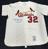 Steve Carlton Signed Cardinals Mitchell Ness Jersey PSA/DNA Beckett BAS