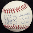 Albert Pujols 2,000th RBI 5-9-19 Solo HR Signed Baseball Beckett Witness