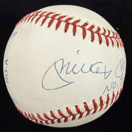 Mickey Mantle No. 7 Signed Baseball JSA LOA