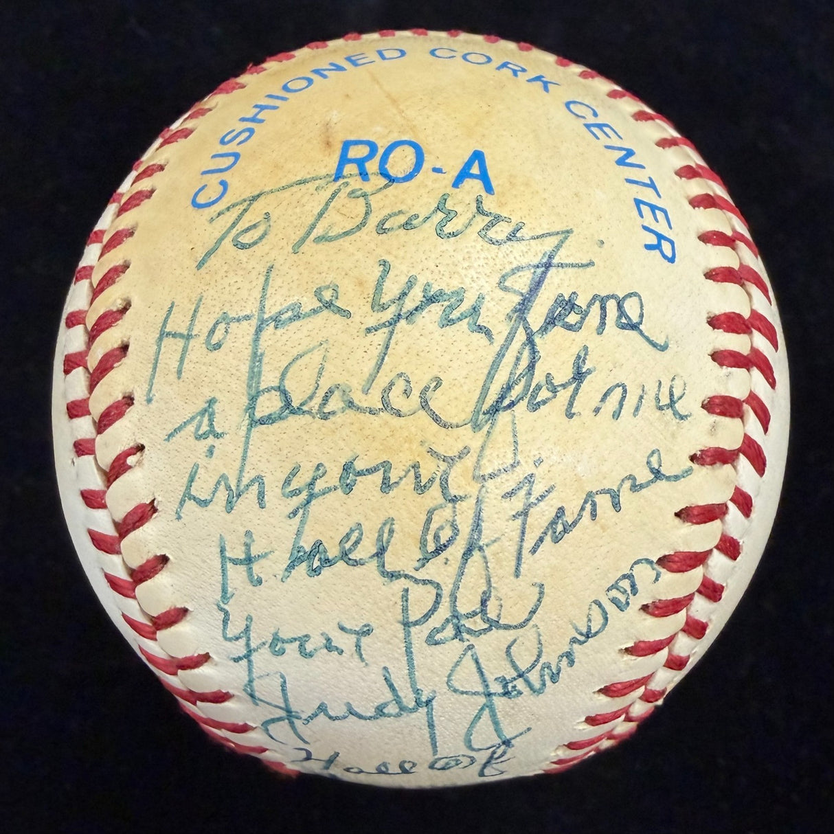 Judy Johnson Hall of Fame 1975 Single Signed Baseball PSA/DNA LOA *Personalized*