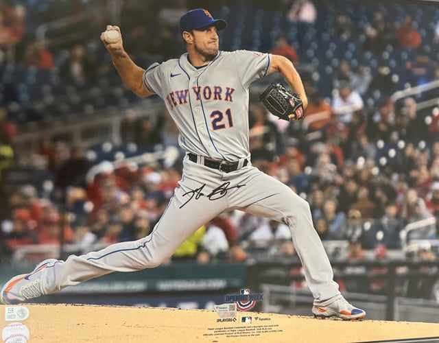 Max Scherzer Signed New York Mets 16x20 Photo MLB Holo Fanatics