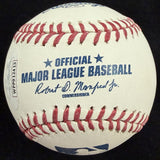 George Howard Brett Full Name HOF 99 Signed Stat Baseball JSA Witness Holo