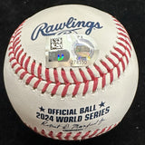 Freddie Freeman 24 WS MVP Signed 2024 World Series Logo Baseball MLB Holo