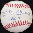 Mickey Mantle No. 7 Signed Baseball Upper Deck Holo UDA