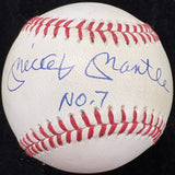 Mickey Mantle No. 7 Signed Baseball Upper Deck Holo UDA