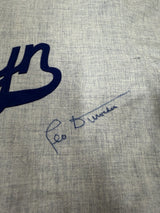 Leo Durocher Signed Brooklyn Dodgers Powers Jersey JSA LOA