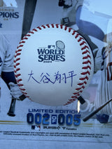 Shohei Ohtani Kanji Signed 2024 World Series Logo Baseball Fanatics LE 2/5 MLB 