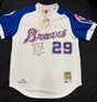 John Andrew Smoltz Full Name Signed Stat Authentic Mitchell Ness Braves Beckett