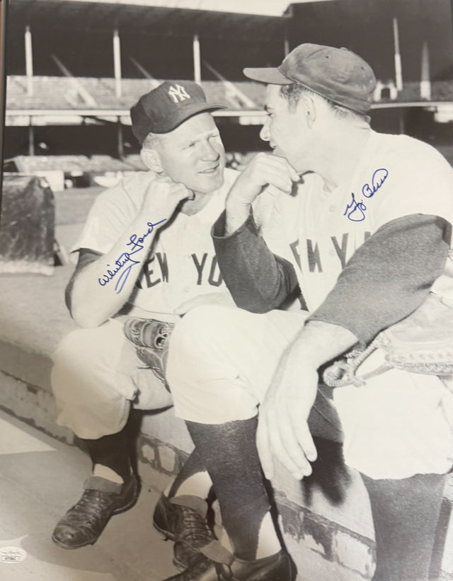 Yogi Berra & Whitey Ford Dual-Signed 16x20 Photo JSA