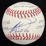 Jeff Kent HOF 26 Signed 8 Inscirption Stat Baseball Tristar Holo