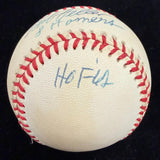Bob Feller 8 Homers HOF 62 Signed Baseball PSA