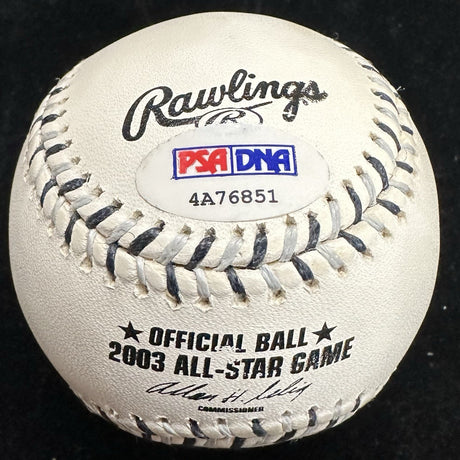 Garrett Anderson 03 ASG MVP Signed 2003 All Star Game Logo Baseball PSA/DNA