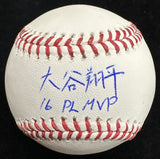 Shohei Ohtani 16 PL MVP Signed Kanji Signature Baseball MLB Holo Fanatics LE 