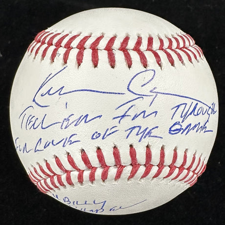 Kevin Costner For Love Of The Game Quote Billy Chapel Signed Baseball SWAU Holo
