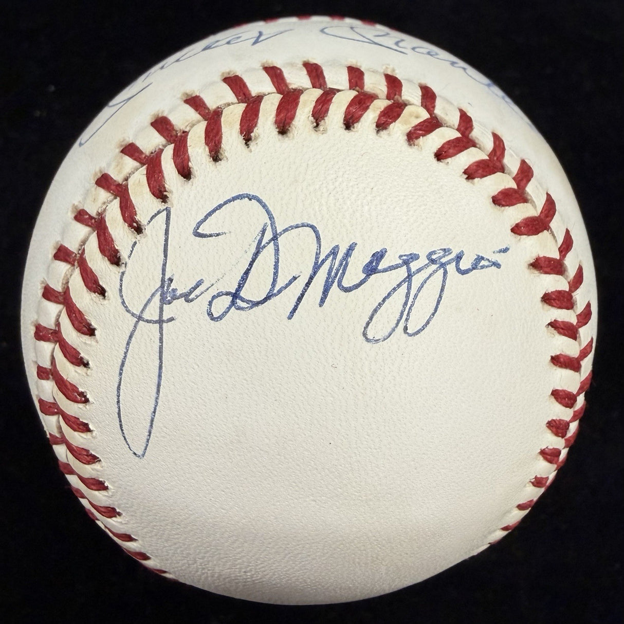 Mickey Mantle Joe DiMaggio Dual Signed Baseball PSA/DNA LOA