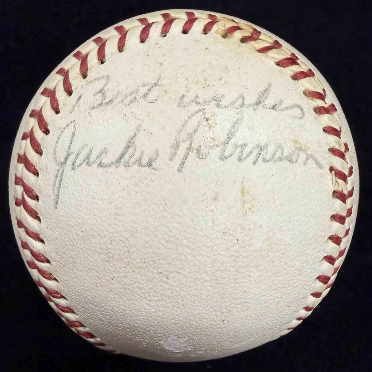 Jackie Robinson Single Signed ONL Giles Baseball JSA LOA