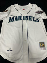 Ichiro Suzuki HOF 25 Signed Stat Authentic Mariners Mitchell Ness Jersey Beckett