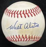 Walt Alston Single Signed ONL Feeney Baseball PSA/DNA LOA