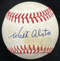 Walt Alston Single Signed ONL Feeney Baseball PSA/DNA LOA