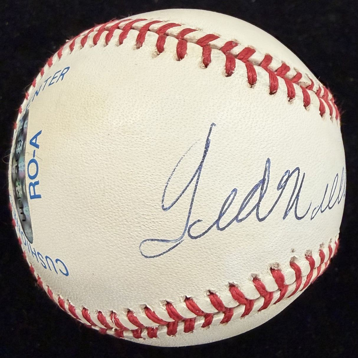 Ted Williams Signed Baseball Upper Deck Complete Box Bag Cert Card