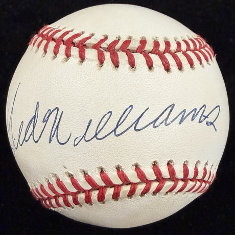 Ted Williams Signed Baseball Upper Deck Complete Box Bag Cert Card