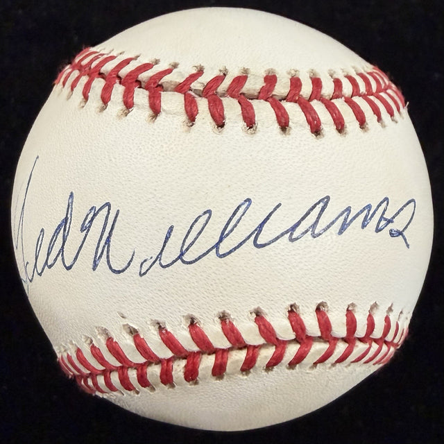 Ted Williams Signed Baseball Upper Deck Complete Box Bag Cert Card