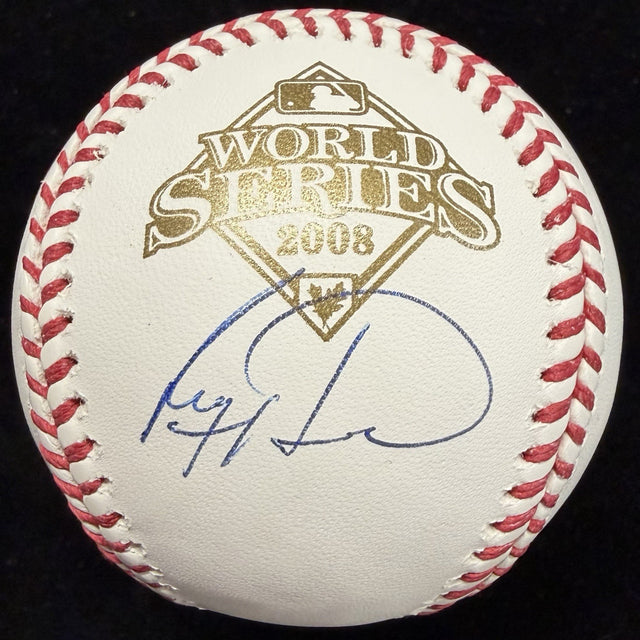 Ryan Howard Signed 2008 World Series Logo Baseball JSA Witness Holo Only
