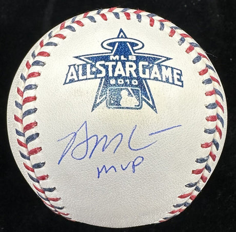 Brian McCann MVP Signed 2010 All Star Game Logo Baseball JSA ASG