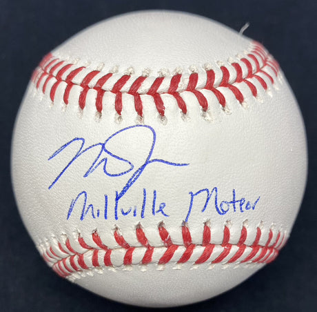 Mike Trout Millville Meteor Signed Baseball MLB Holo