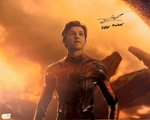 Tom Holland Signed Avengers: Endgame Signed Spider-Man 16x20 Photo SWAU Holo