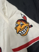 Bob Feller HOF 62 Signed Authentic Indians Mitchell Ness Jersey JSA
