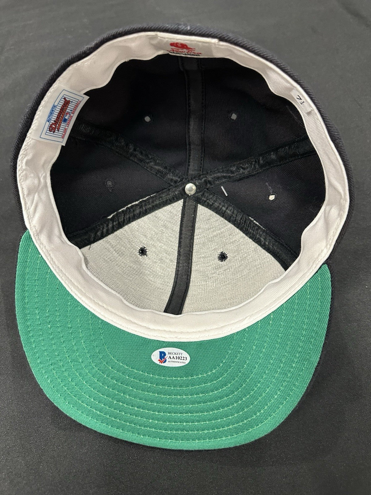 Mickey Mantle No. 7 Signed Hat Beckett LOA