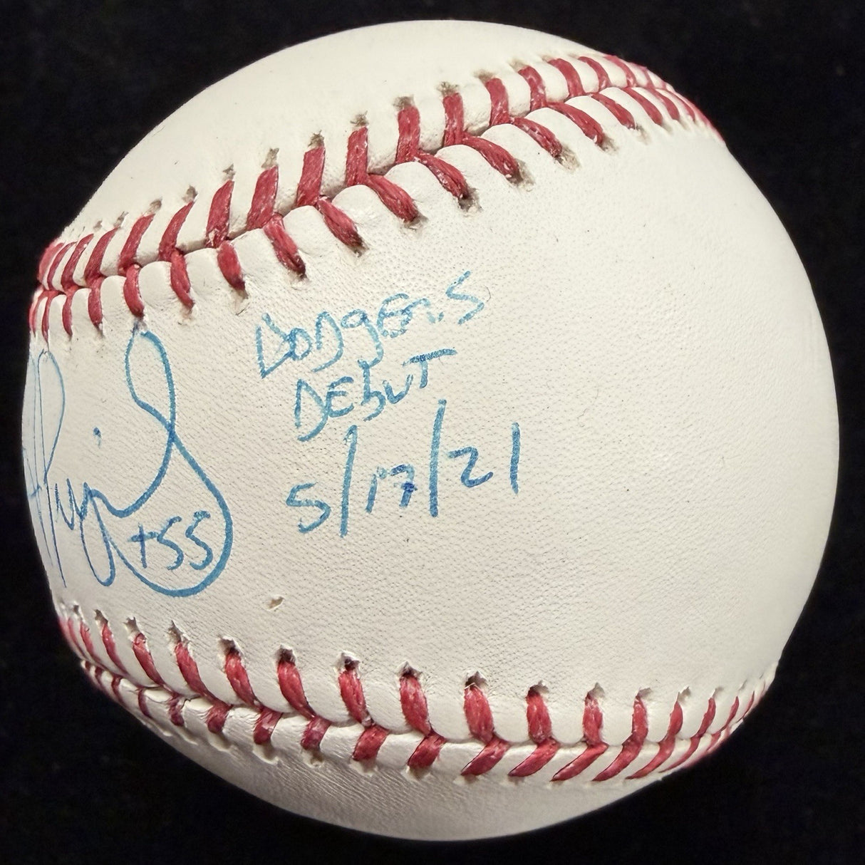 Albert Pujols Dodgers Debut Signed Baseball Beckett Witness Holo