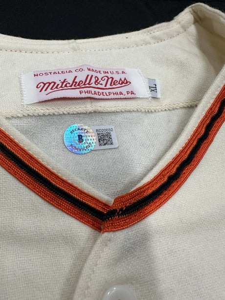 Gaylord Perry HOF 91 Signed Authentic Giants Mitchell Ness Jersey Beckett