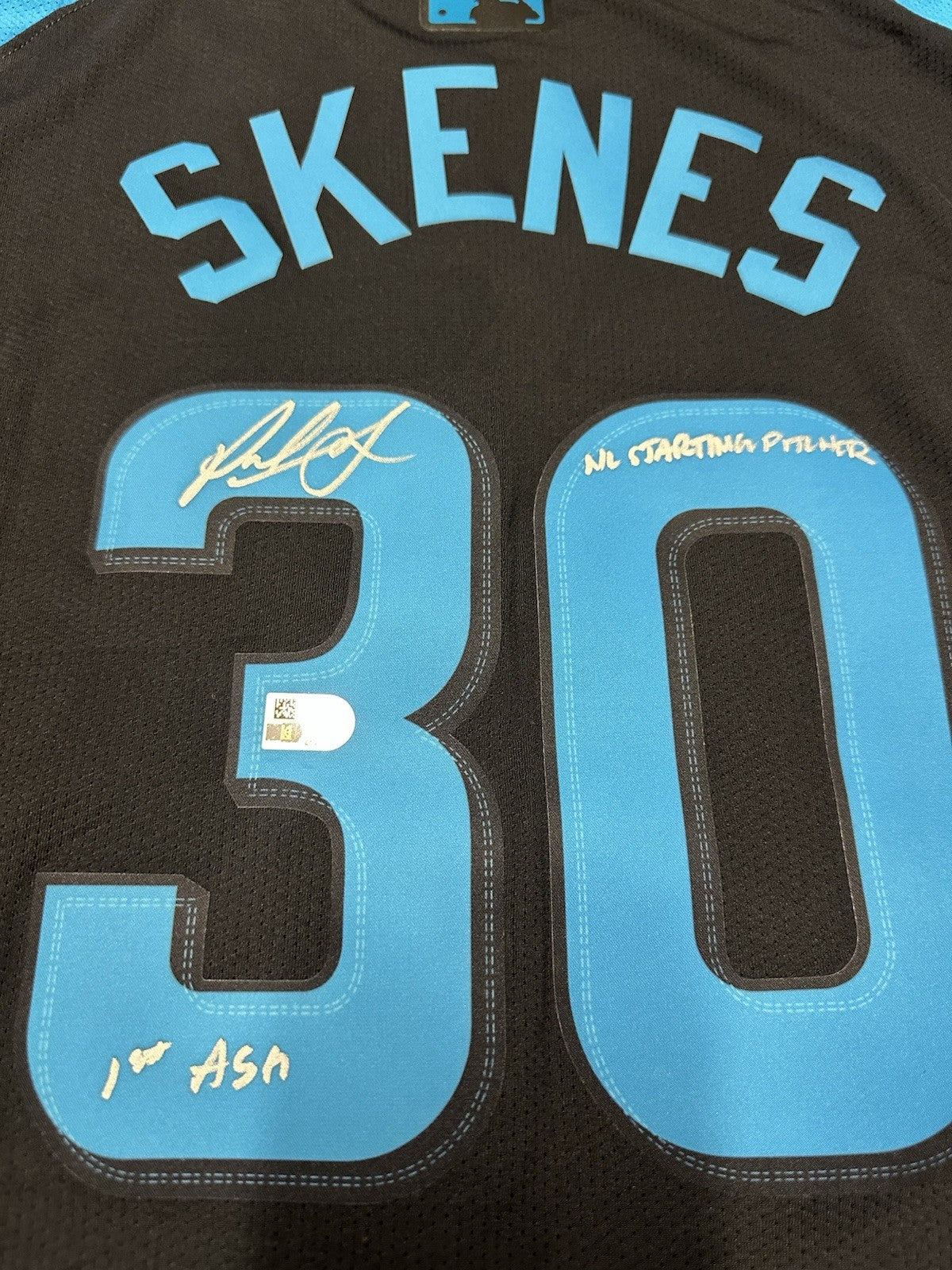 Paul Skenes 1st ASG NL SP Signed Authentic 2024 All Star Game Jersey MLB Holo