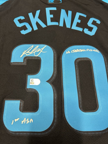 Paul Skenes 1st ASG NL SP Signed Authentic 2024 All Star Game Jersey MLB Holo