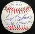 Miguel Cabrera Triple Crown 2012 Signed Stat Baseball Beckett BAS