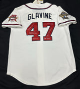 Tom Glavine Stat Signed Authentic Atlanta Braves Mitchell Ness Jersey JSA