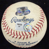 Derek Jeter Signed Game Used Yankee Stadium Final Season Logo Baseball MLB Holo