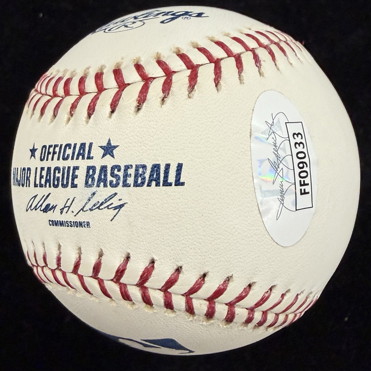 Bob Feller Heater From Van Meter Signed Baseball JSA